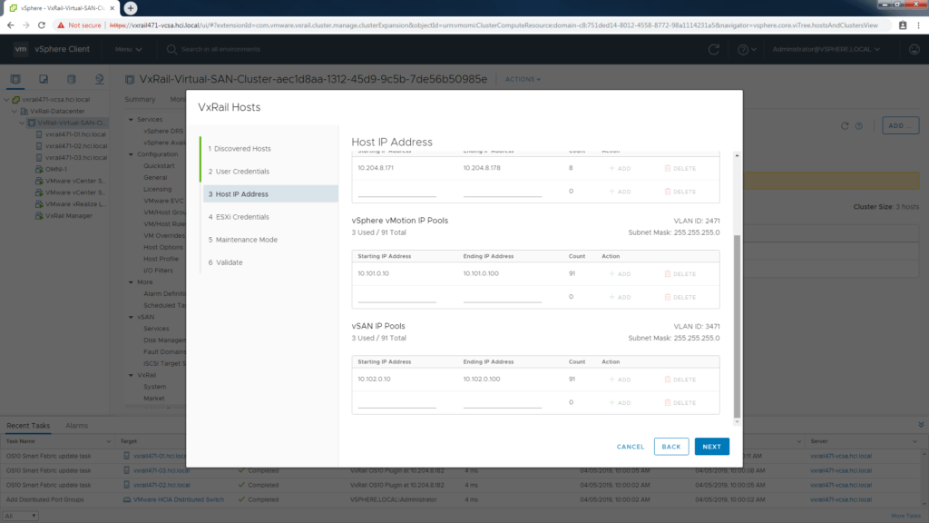 configure ip address