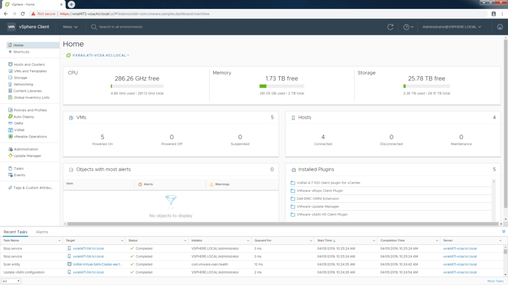 vSphere automation for VxRail SmartFabric